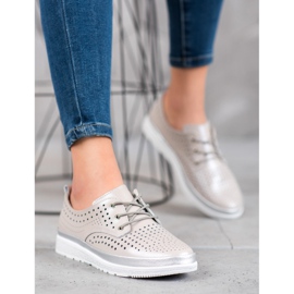 Filippo Áttört bőrcsizma barna szürke 2