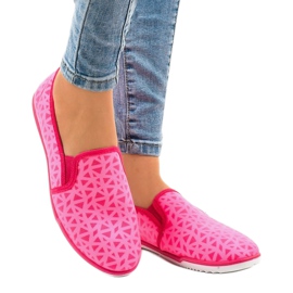 Rózsaszín HB-5 Lycra Slip-On cipők 1