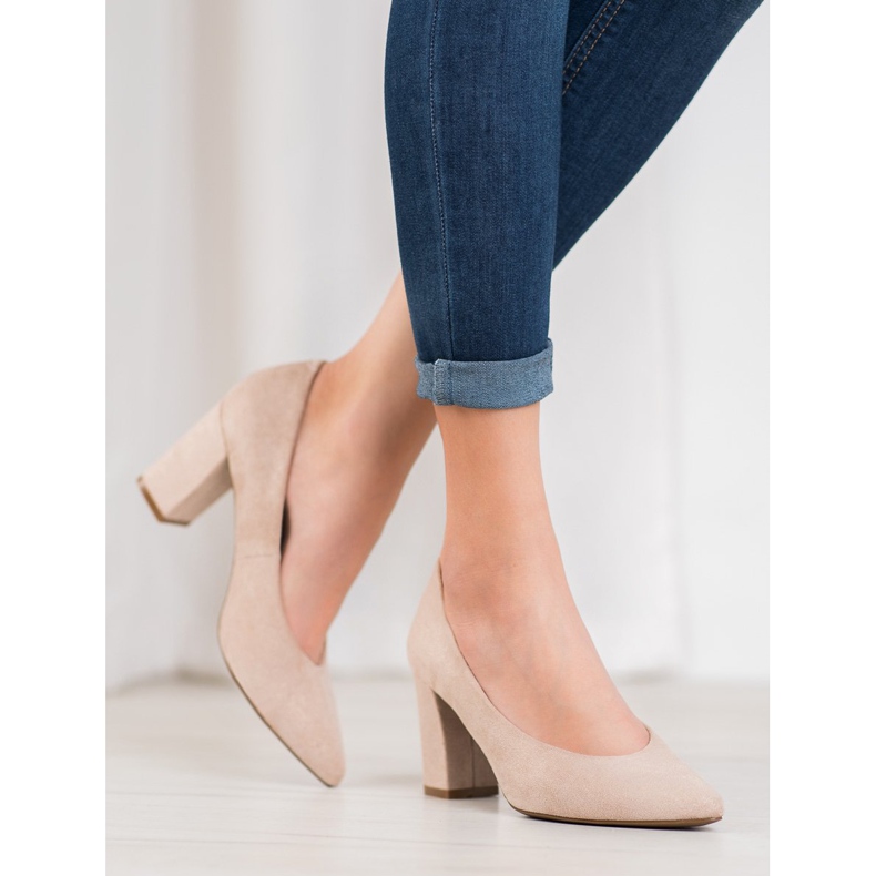 W. Potocki Szivattyúk csillogással bézs aranysárga 1