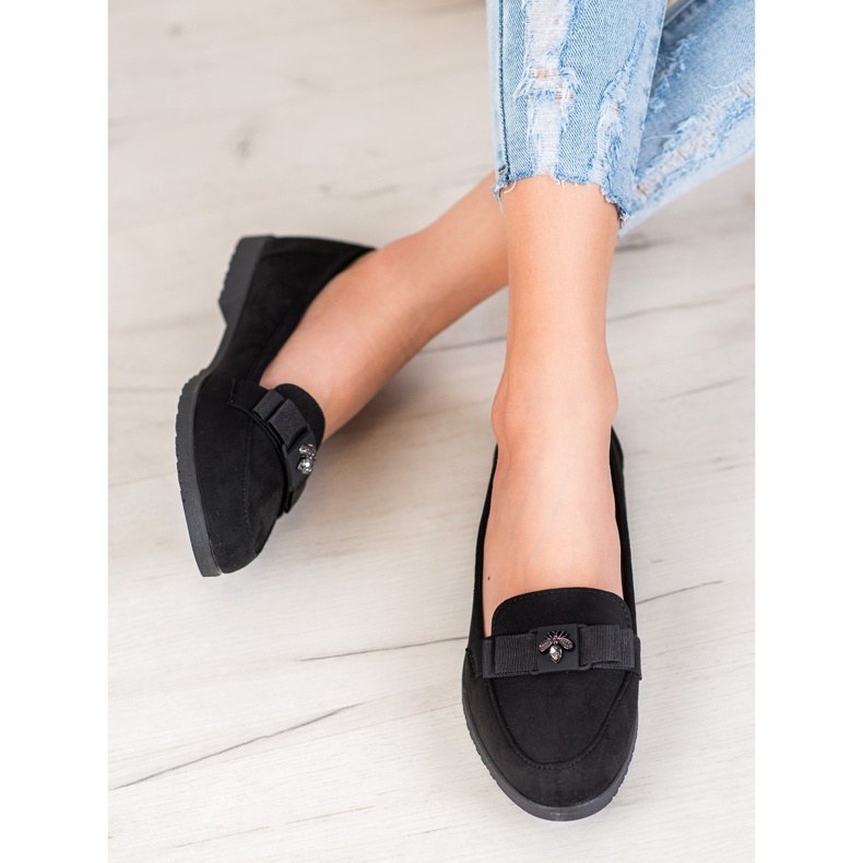 Miss Laura Urak dekoratív íjjal fekete 1