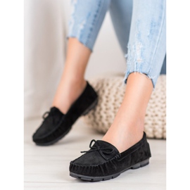 Filippo Bőr fekete mokaszin 1