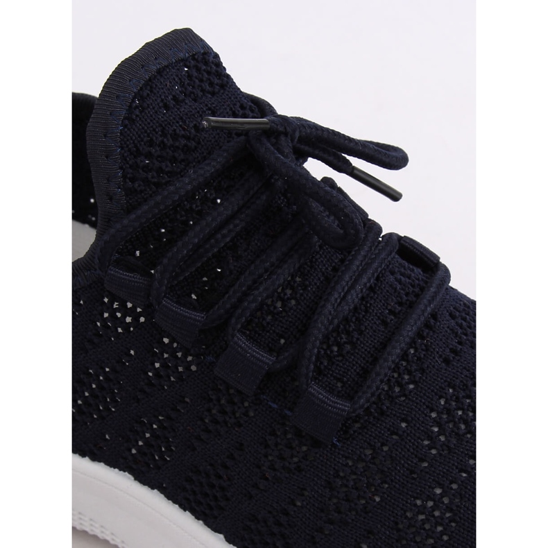 BB76 Navy sötétkék sportcipő sárga 1