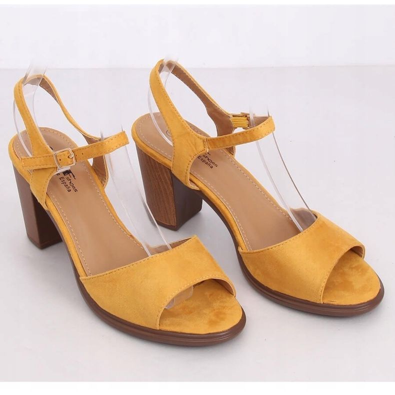 Magas sarkú szandál méz 660-6 Sárga 1