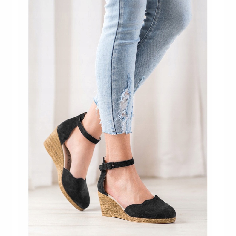 Filippo Bőr ék cipő fekete 1