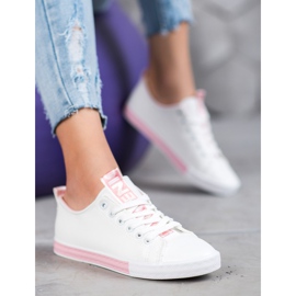 SHELOVET Cipők Eco Bőrrel Szép fehér 1