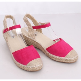 Espadrilles fukszia ékeken LLI-3M85 Fuchsia rózsaszín 1