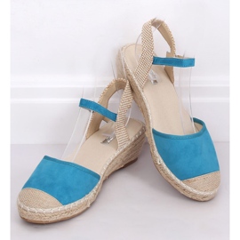 Kék espadrillák ékeken LLI-3M85 L.KÉK 1