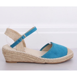 Kék espadrillák ékeken LLI-3M85 L.KÉK 2