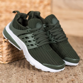SHELOVET Textil sportcipő khaki 1