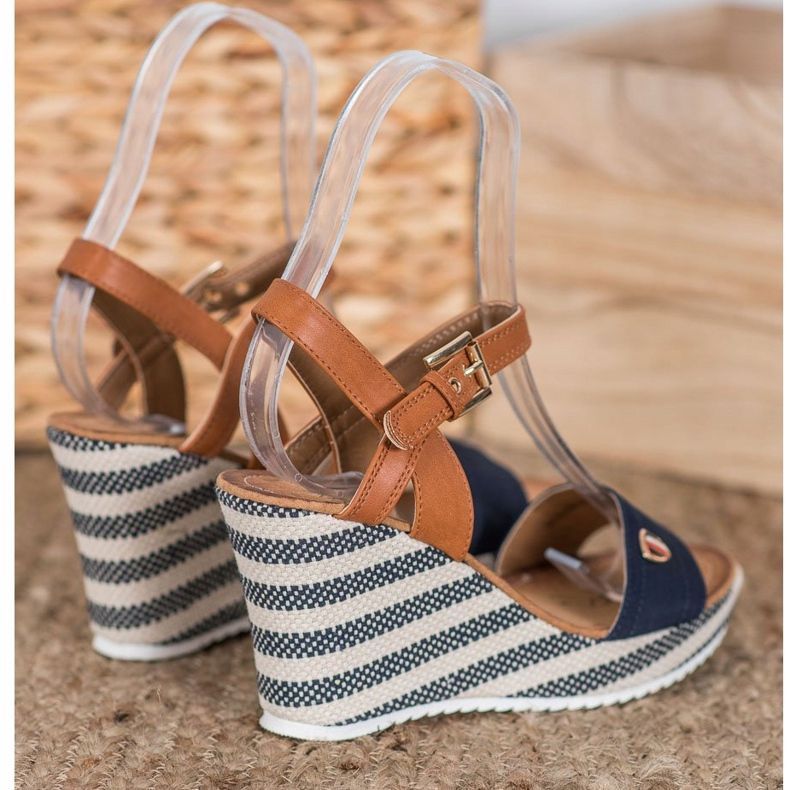 Goodin Divatos ék szandál barna kék sokszínű 1