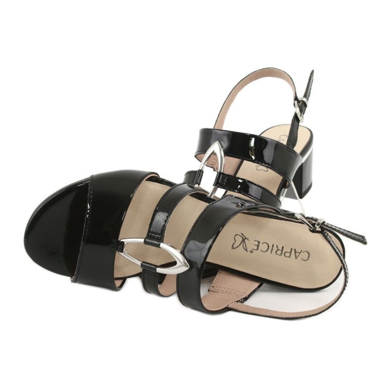 Caprice szandál női cipő díszítéssel 28208 fekete 5