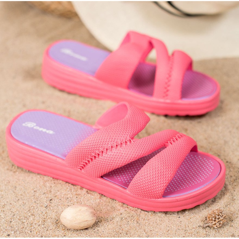 Bona Kényelmes rózsaszín papucs 1