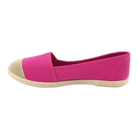 Wishot 32-130 balerina espadrilles rózsaszín 2