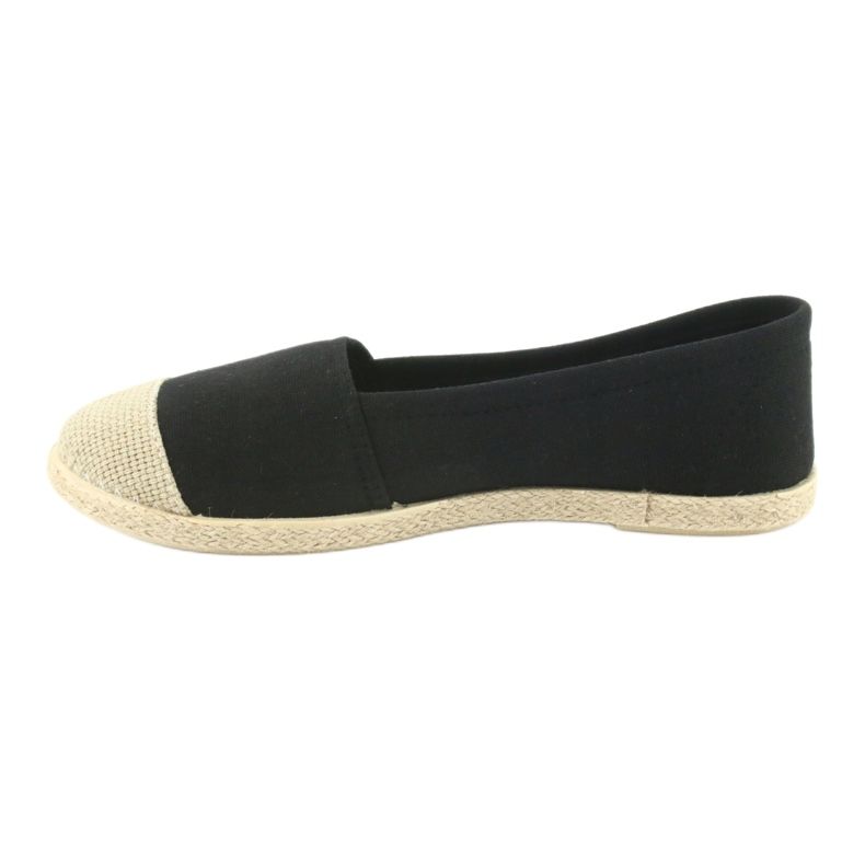 Wishot 32-130 balerina espadrilles fekete 2