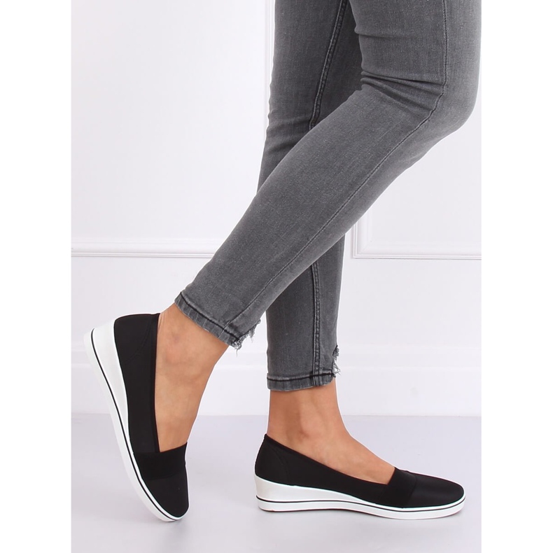 Fekete ékű balerinák S81B001 Fekete 1 Fekete ékű balerinák S81B001 Fekete 1