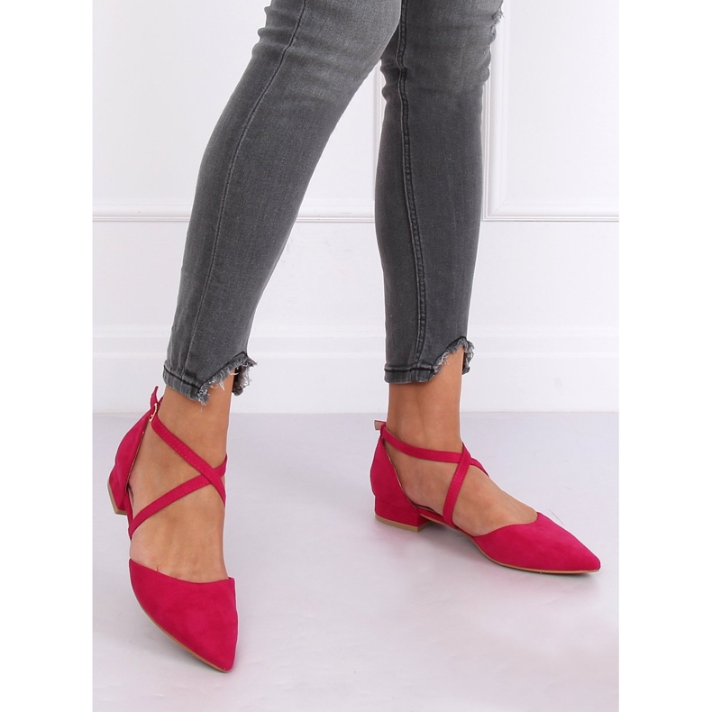 Fukszia vágott balerinák S-880 Fushia rózsaszín 1