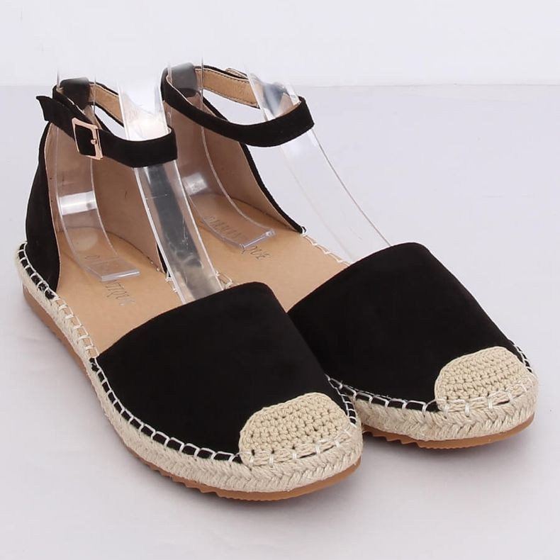 Fekete női espadrilles YSD810 Black 1 Fekete női espadrilles YSD810 Black 1