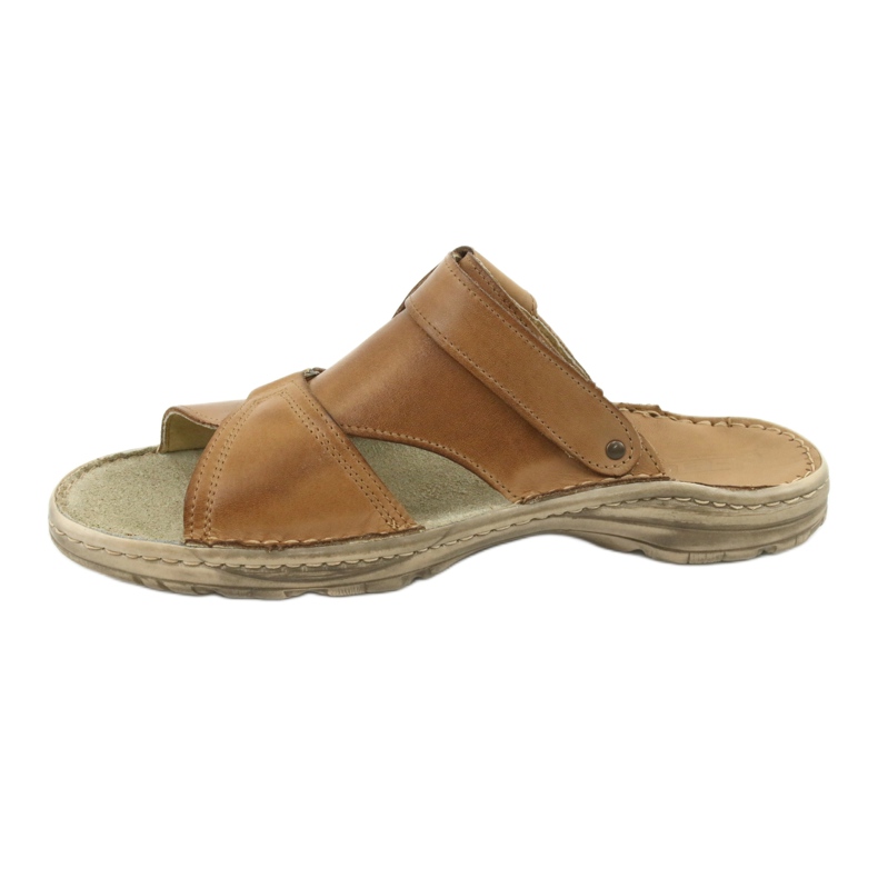 Kényelmes Naszbut 024 bézs papucs szandál 2