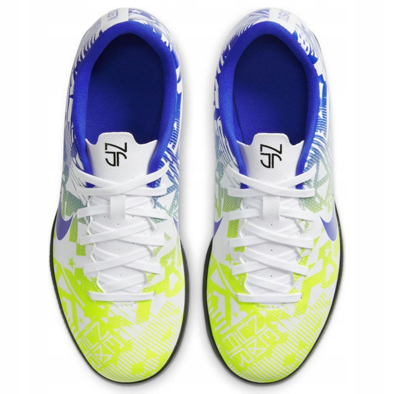 Nike Mercurial Vapor 13 Club Njr Ic Jr CV9352 104 futballcipő fehér kék sokszínű 1