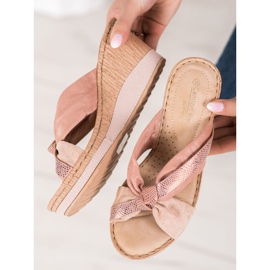 VINCEZA ék szandál rózsaszín 1