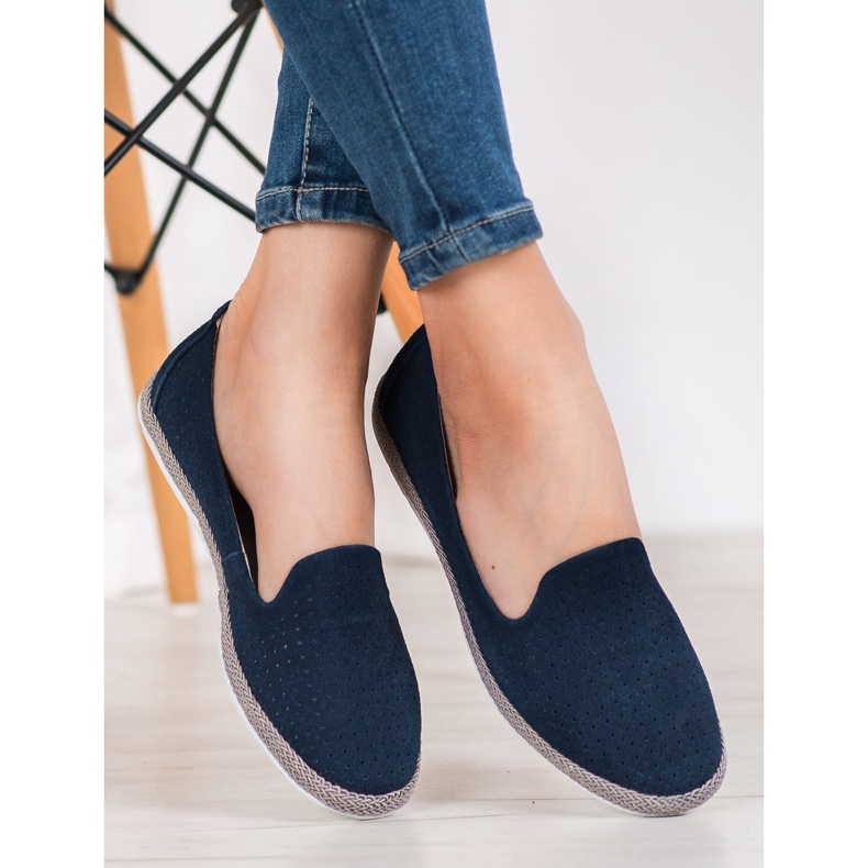 Filippo Bőr áttört urak kék 2