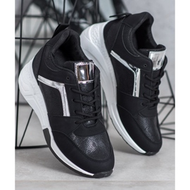 SHELOVET Wedge Cipők fekete 1