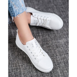 Ideal Shoes Divatos sportcipők fehér 2