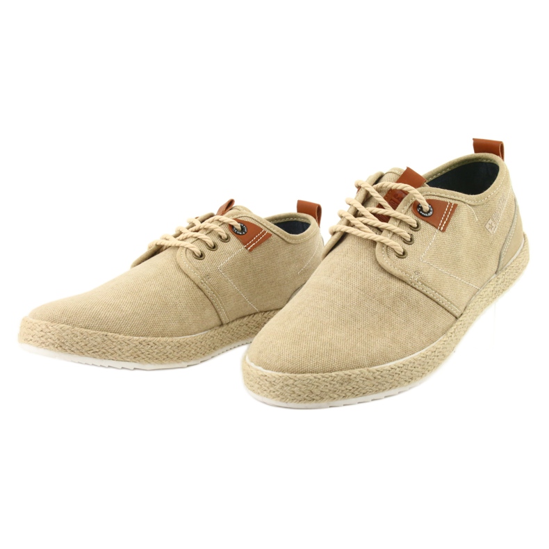 Férfi espadrilles Big Star FF174153 csipke barna 2