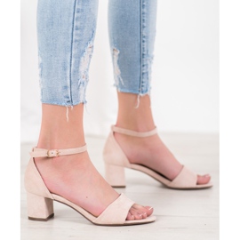 Seastar Kényelmes magas sarkú szandál barna 1