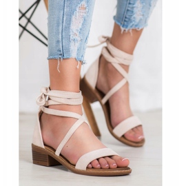 Kötött szandál barna 1