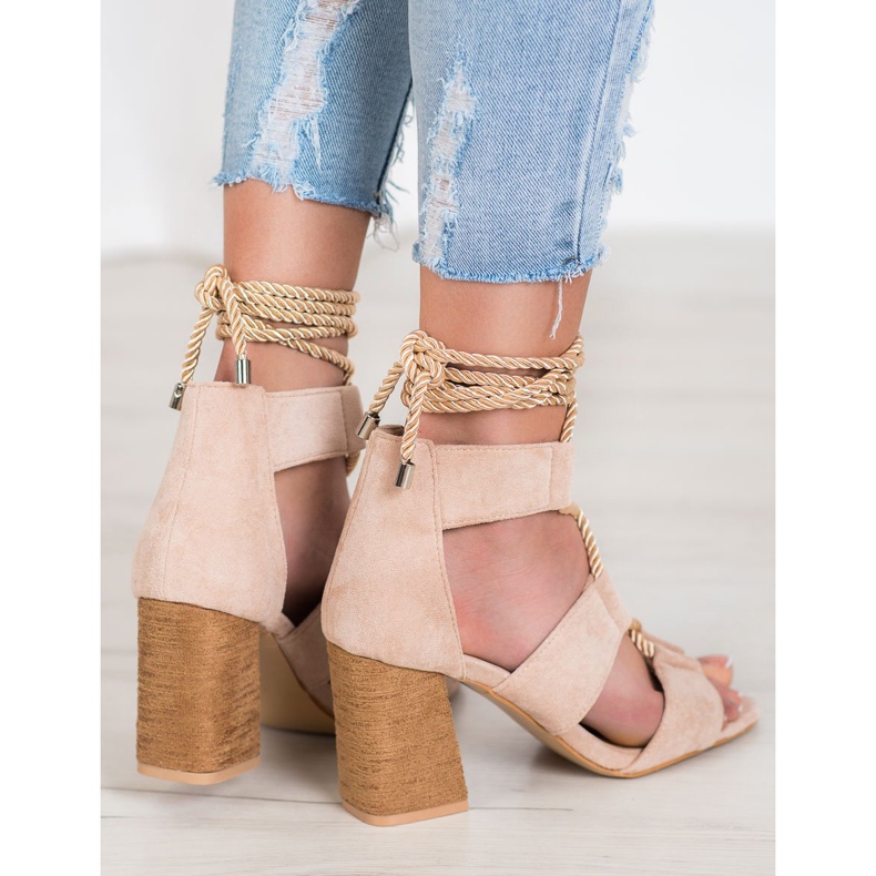 Seastar Kötött szandál egy bárban barna 1