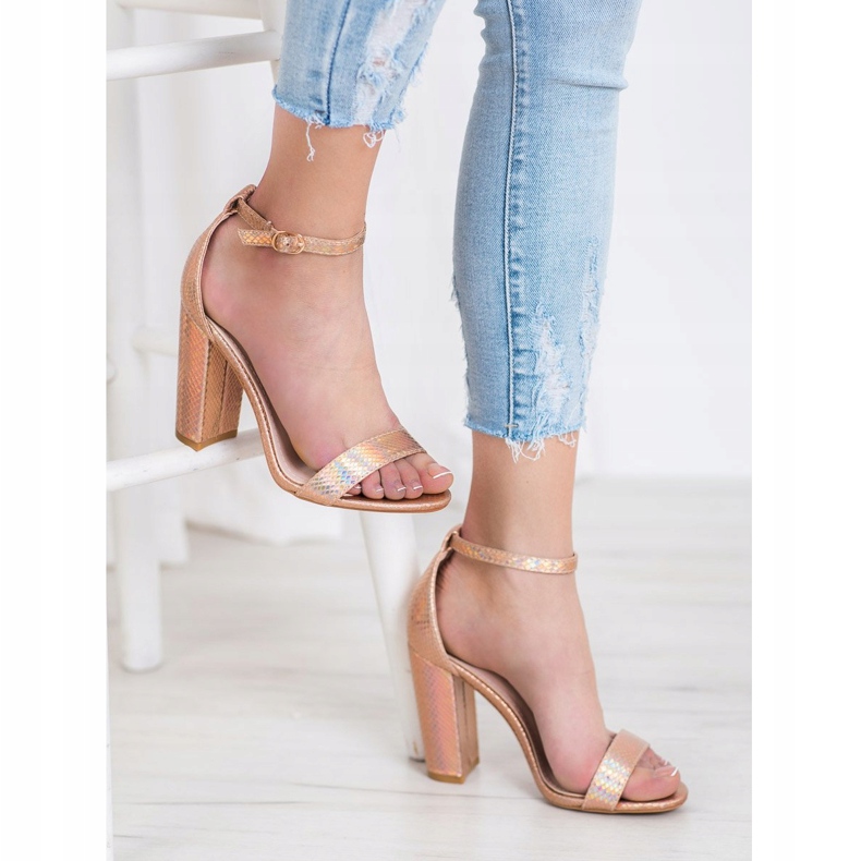 Seastar Szexi fényes szandál aranysárga 2