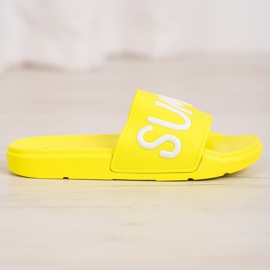 SHELOVET Gumi papucs sárga 2