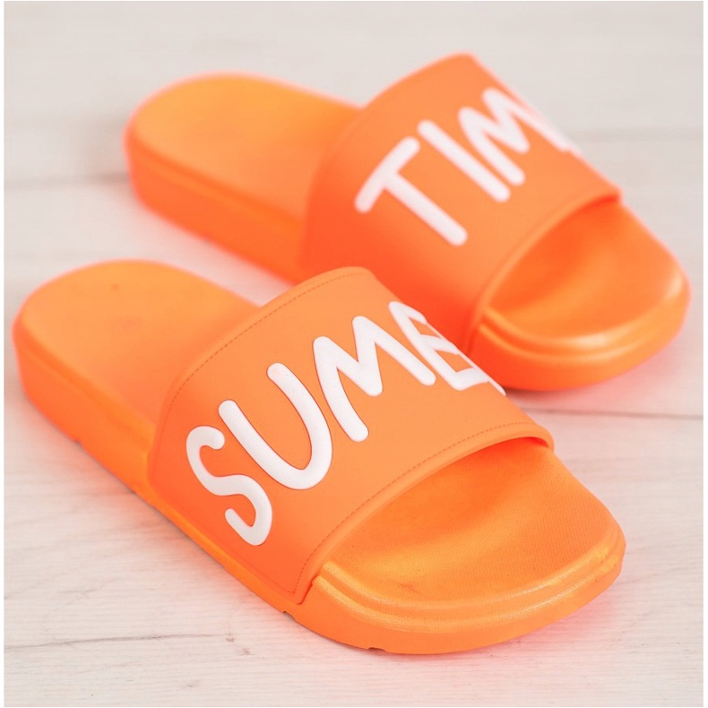 SHELOVET Gumi papucs narancssárga 2