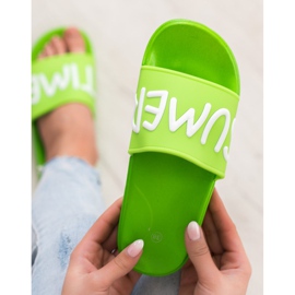 SHELOVET Gumi papucs zöld 1