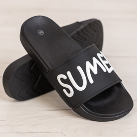 SHELOVET Gumi papucs fekete 1