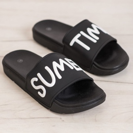 SHELOVET Gumi papucs fekete 2