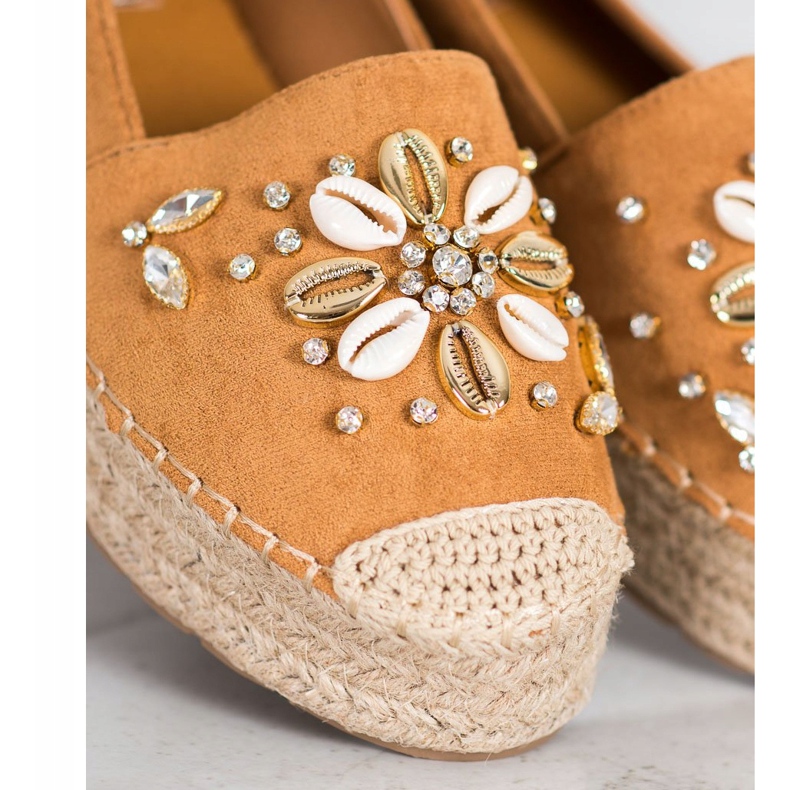 Seastar Espadrilles Díszekkel barna 2 Seastar Espadrilles Díszekkel barna 2