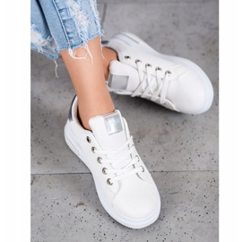 SHELOVET Divatos sportcipő fehér 2