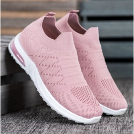 Diamantique Pink Slip On Cipő rózsaszín 2