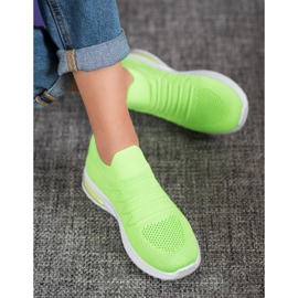 Diamantique Zöld csúszós cipő 2