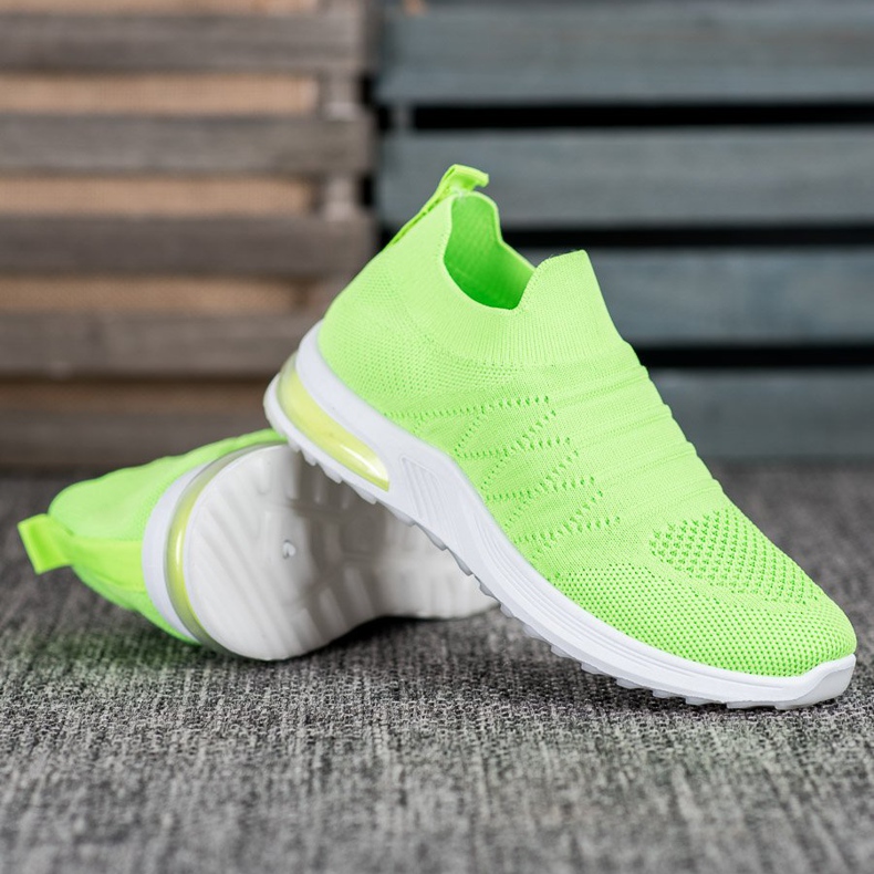 Diamantique Zöld csúszós cipő 1