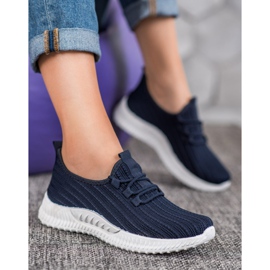 SHELOVET Textil sportcipő kék 1