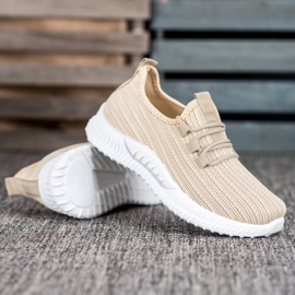 SHELOVET Textil sportcipő barna 1