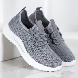 SHELOVET Textil sportcipő szürke 2