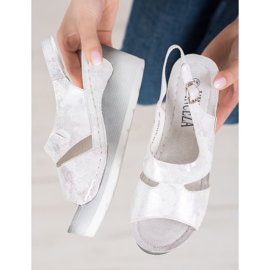 VINCEZA ék szandál szürke 1