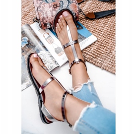 Lu Boo Black Mirror szandál római japán Lento fekete 2