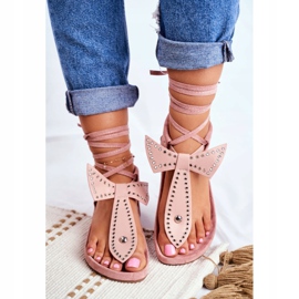 Lu Boo Női kötött szandál Japán por Rózsaszín Mara 1