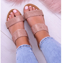 Lu Boo női pezsgős szandál tökéletes köbcirkóniával rózsaszín 2 Lu Boo női pezsgős szandál tökéletes köbcirkóniával rózsaszín 2