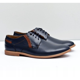 Bednarek Polish Shoes Férfi Brogues Bednarek Bőr Navy Blue Millo sötétkék 1